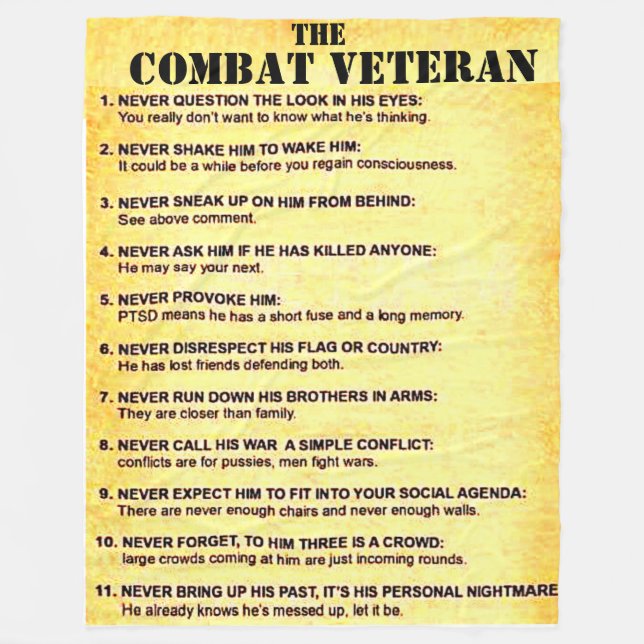 COUVERTURE POLAIRE LE VETERAN DE COMBAT (Devant)
