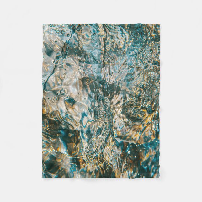 Couverture Polaire L'eau en gros plan photographie (Devant)