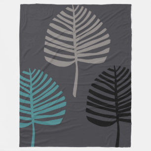 Couverture Polaire Leaves