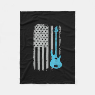 Couverture Polaire Lecteur de basse électrique Guitare American Drape