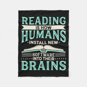 Couverture Polaire Lecteur Lecture Cadeau Nouveau Cerveau