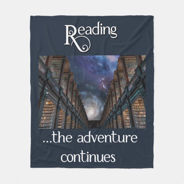 Couverture Polaire Lecture ...l'aventure continue Fleece Blanket (Devant)