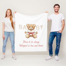 Couverture Polaire Legendary Red Belt Judo Bear