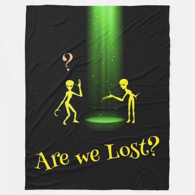 Couverture Polaire L'enlèvement d'Aliens par OVNI 👽 sommes-nous perd (Devant)