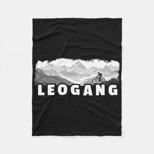 Couverture Polaire Leogang Austria Mountain Biking Mtb Cycling  (Devant)