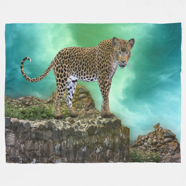 Couverture Polaire Leopard (Devant (Horizontal))