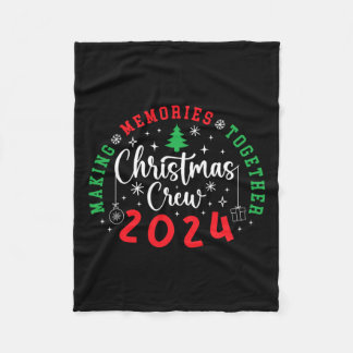 Couverture Polaire L'équipage de Noël 2024 Rassembler les souvenirs N