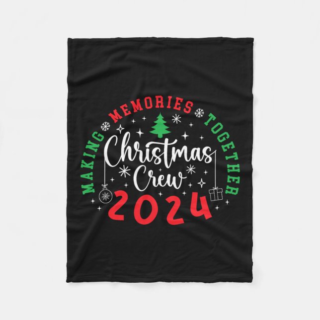 Couverture Polaire L'équipage de Noël 2024 Rassembler les souvenirs N (Devant)