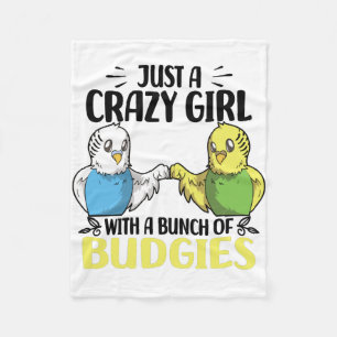 Couverture Polaire Les amoureux des Budgies   Oiseaux Cadeaux pour an