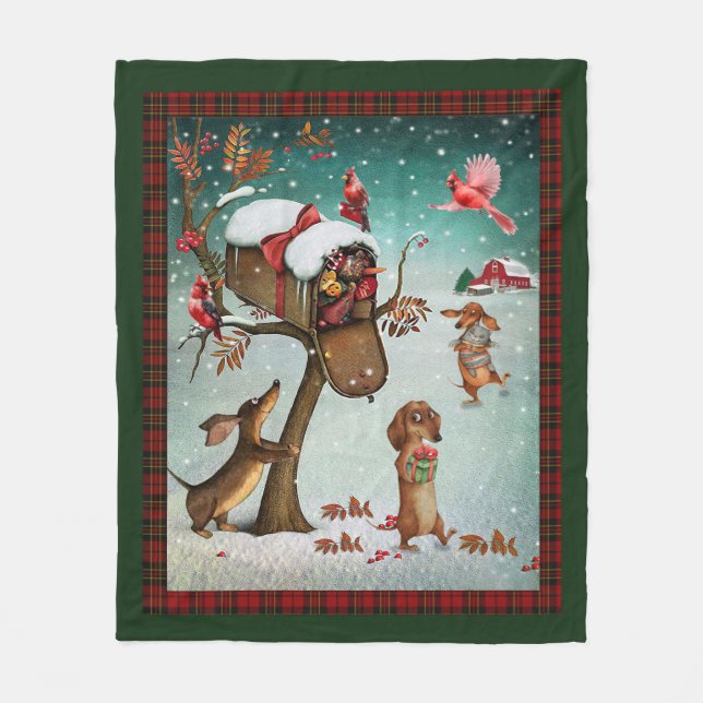 Couverture Polaire Les Cadeaux Pour Les Chiens De Dachshund Pour Joye (Devant)
