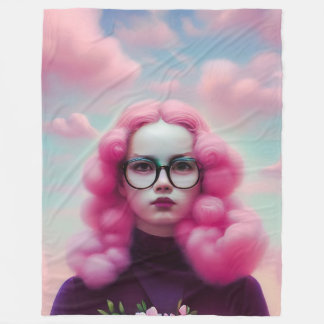 Couverture Polaire Les cheveux roses