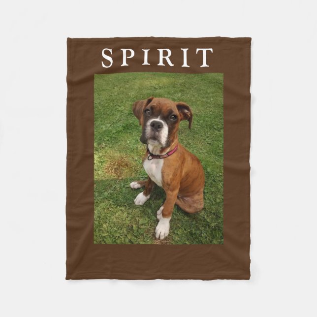 Couverture Polaire Les CHIENS de BOXEUR ONT l'ouatine d'ESPRIT (Devant)