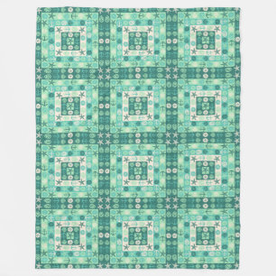 Couverture Polaire Les coquillages de plage Le vert Turquoise moderne
