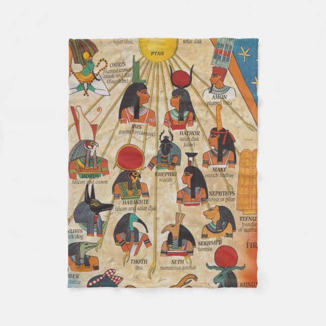 Couverture Polaire les dieux de l'Egypte antique (Devant)