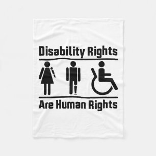 Couverture Polaire Les droits des personnes handicapées sont Carrés d