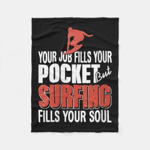 Couverture Polaire Les Femmes Surfant Remplissent Votre Boulot Soul R