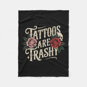 Couverture Polaire Les femmes tatouages sont des hommes rétro trashy