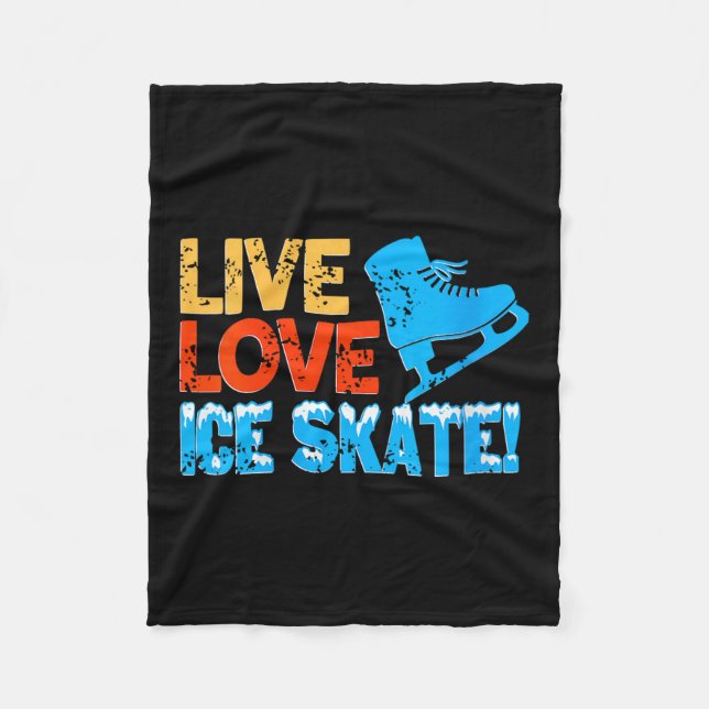 Couverture Polaire Les Femmes Vivent Glide Patinage De Glace Motivati (Devant)