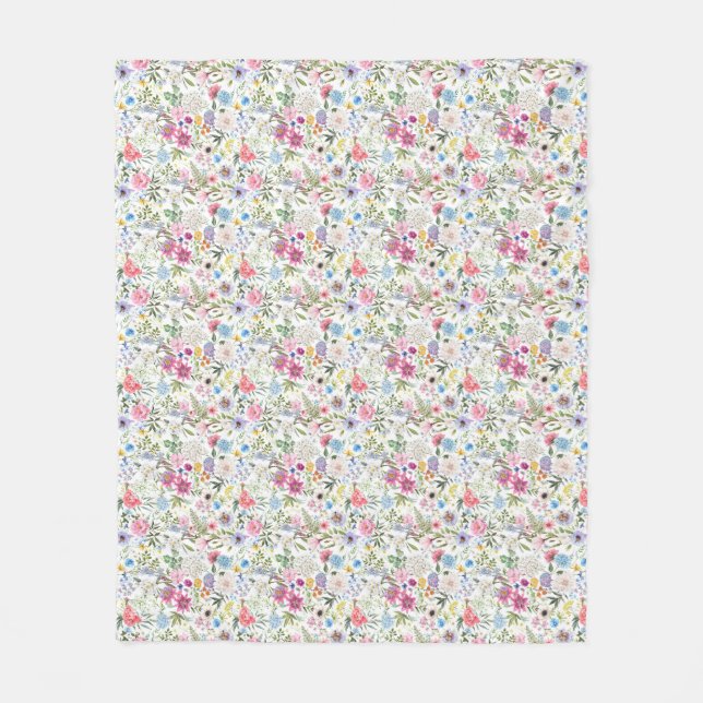 Couverture Polaire Les Fleurs Sont Les Mots De La Terre (Devant)