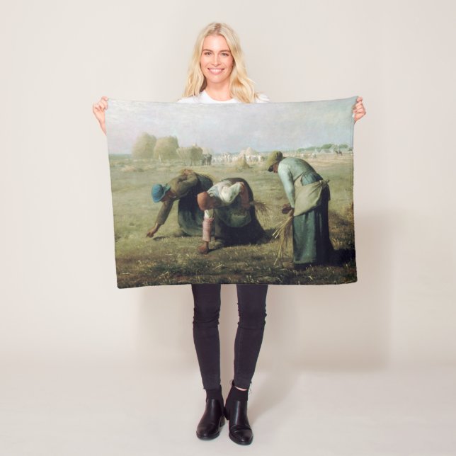 Couverture Polaire Les Gleaners, Jean-François Millet, 1857 (En situation)