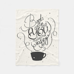 Couverture Polaire Les livres café et vous me rend heureux