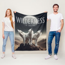Les loups hurlent à la Pleine lune Wilderness appe