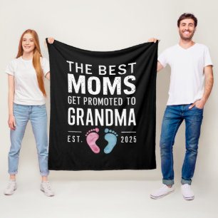 Couverture Polaire Les Meilleures Moms Sont Promues À Grandma Est 202