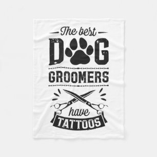 Couverture Polaire Les Meilleurs Groomers De Chiens Ont Tattoos Drôle