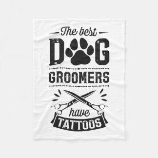 Couverture Polaire Les Meilleurs Groomers De Chiens Ont Tattoos Drôle