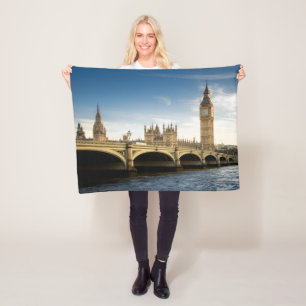 Couverture Polaire Les monuments Big Ben, Londres Angleterre