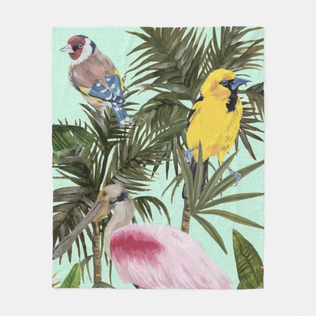 Couverture Polaire Les oiseaux au paradis (Devant)