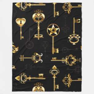 Couverture Polaire Les Patters de Seamless avec Golden Keys