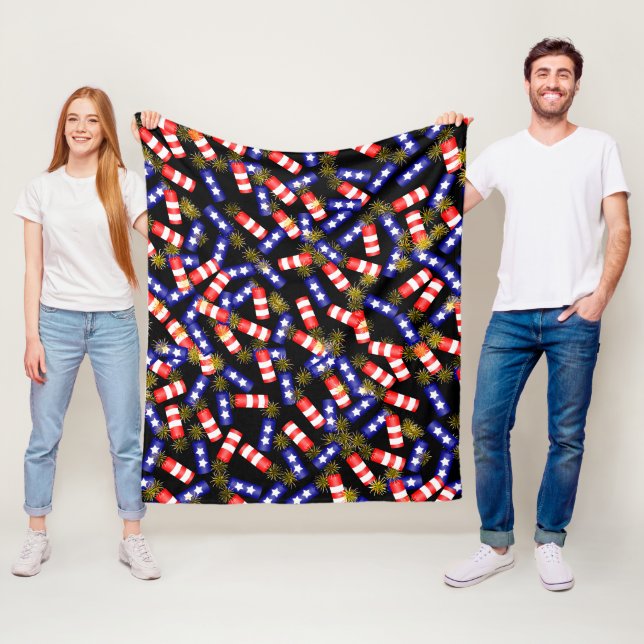 Couverture Polaire Les pétards pour 4 juillet (En situation)