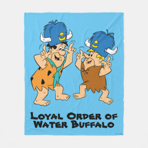 Couverture Polaire Les Pierrafeu Buffles d'eau Fred & Barney