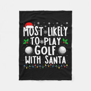 Couverture Polaire Les Plus Probables À Jouer Golf Avec Père Noël Fam