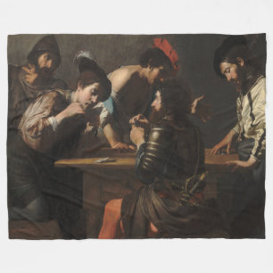 Couverture Polaire Les Tricheurs, Cartes à jouer des Soldats Mercenai