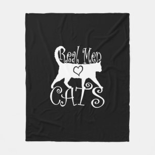 Couverture Polaire Les vrais hommes aiment les chats Jazzy Style