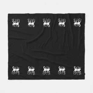 Couverture Polaire Les vrais hommes aiment les chats Jazzy Style