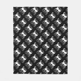 Couverture Polaire Les vrais hommes aiment les chats Jazzy Style