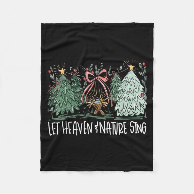 Couverture Polaire Let Heaven &amp; Nature Sing Christmas Baby Jesus  (Devant)