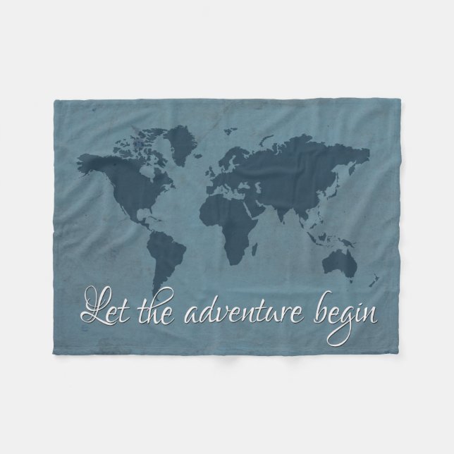 Couverture Polaire Let the adventure begin (Devant (Horizontal))