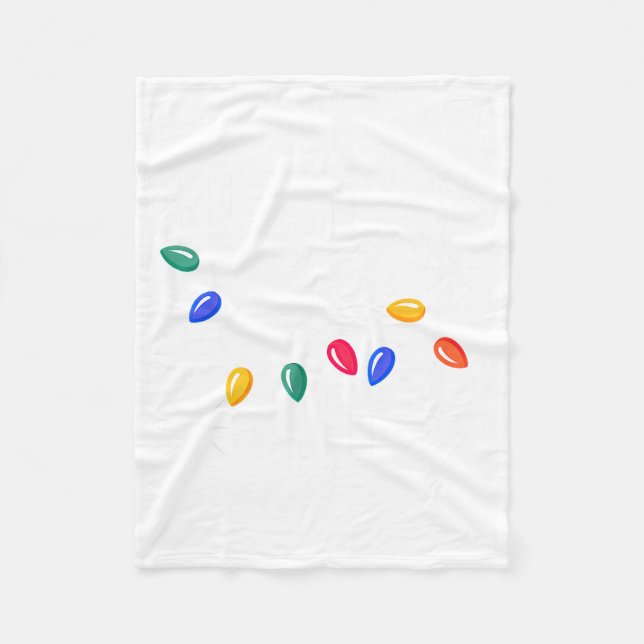 Couverture Polaire Let's Get Lit Christmas Lights  (Devant)