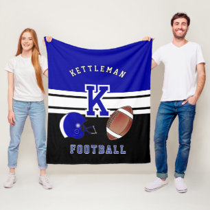 Couverture Polaire LETTRE Football 🏈 Bleu foncé Sport