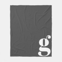 LETTRE INITIALE MONOGRAPHIQUE MODÈLE CHIC NOIR BLA