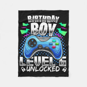 Couverture Polaire Level 6 Vidéo Game 6th Birthday Gamer Gif