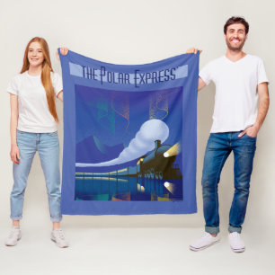 Couverture Polaire L'Express polaire Northern Lights Vintage voyage