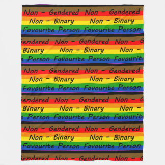 Couverture Polaire LGBTQ+ Personne préférée Blanche polaire