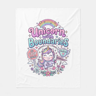 Couverture Polaire Licorne avec des frontières Charme Vêtements Graph