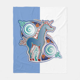 Couverture Polaire Licorne celtique