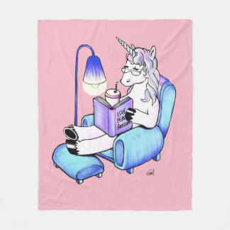 Couverture Polaire Licorne de lecture